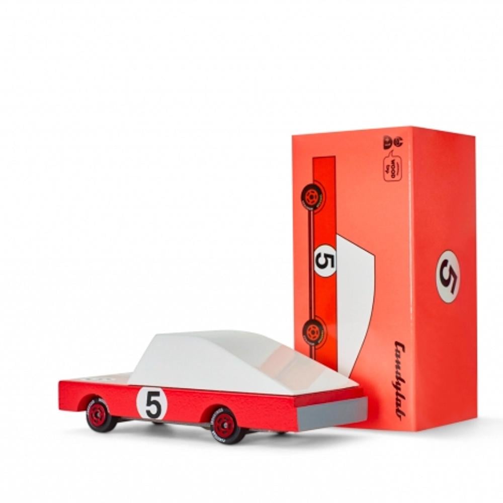 Деревянная машинка Lamon Red Racer №5 (Lam1012137)