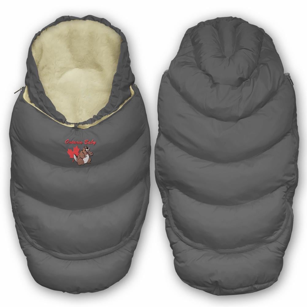 Конверт-трансформер пуховой 2в1 Alaska с мехом Cерый (ART-0000067) - фото 5 Конверт-трансформер пуховой 2в1 Alaska с мехом Cерый (ART-0000067) - фото 5