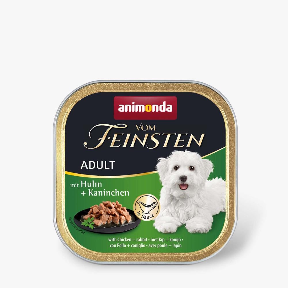 Корм для собак вологий Animonda Vom Feinsten delicious sauce Adult з куркою і кроликом 150 г (4017721823357)