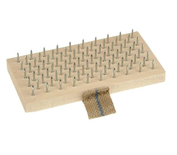 Щітка ручна для декоративної штукатурки Lessmann дерев'яна основа 061101 190х16 мм (11530)