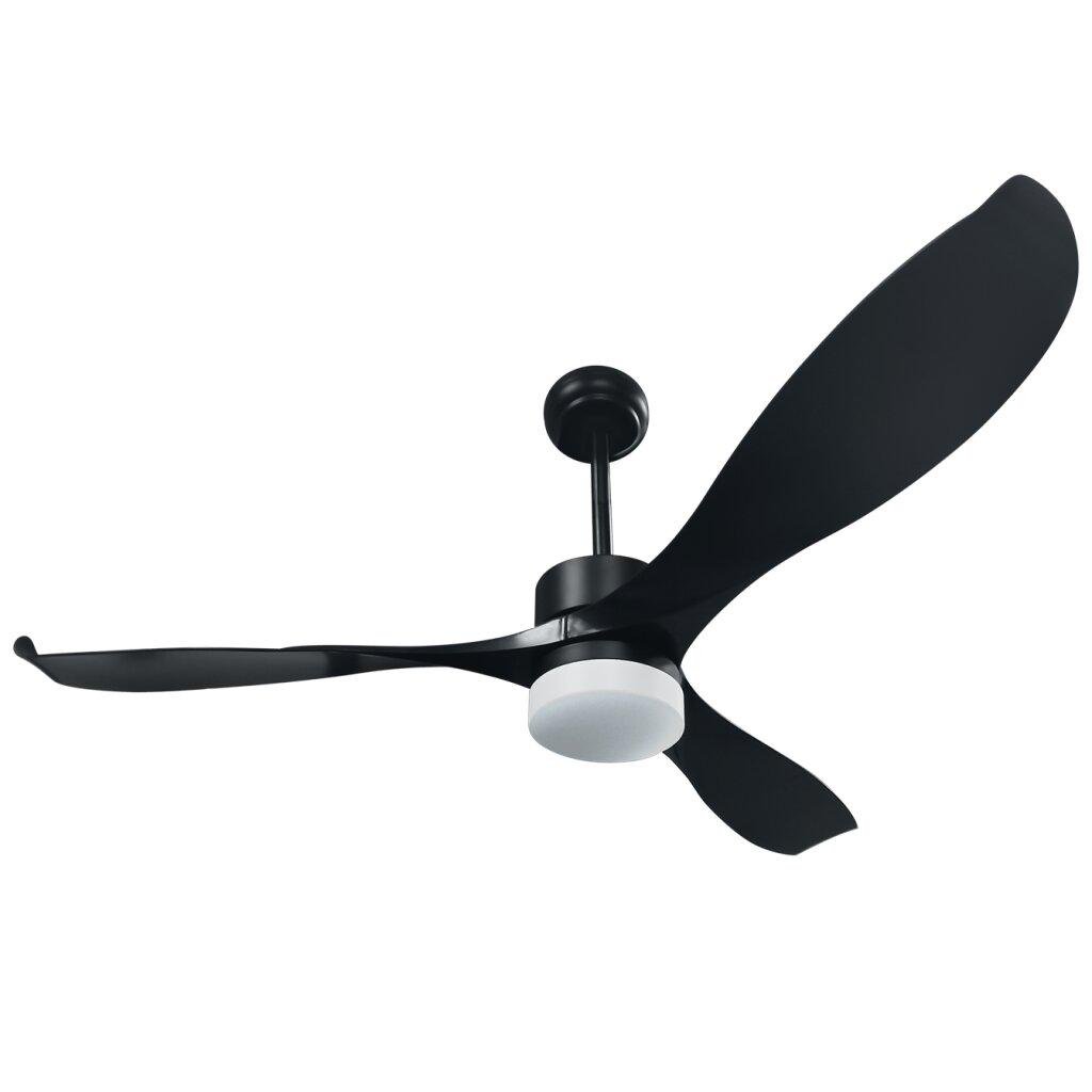 Вентилятор потолочный LogicPower LP-C01 123 см 40 Вт с подсветкой и пультом Черный