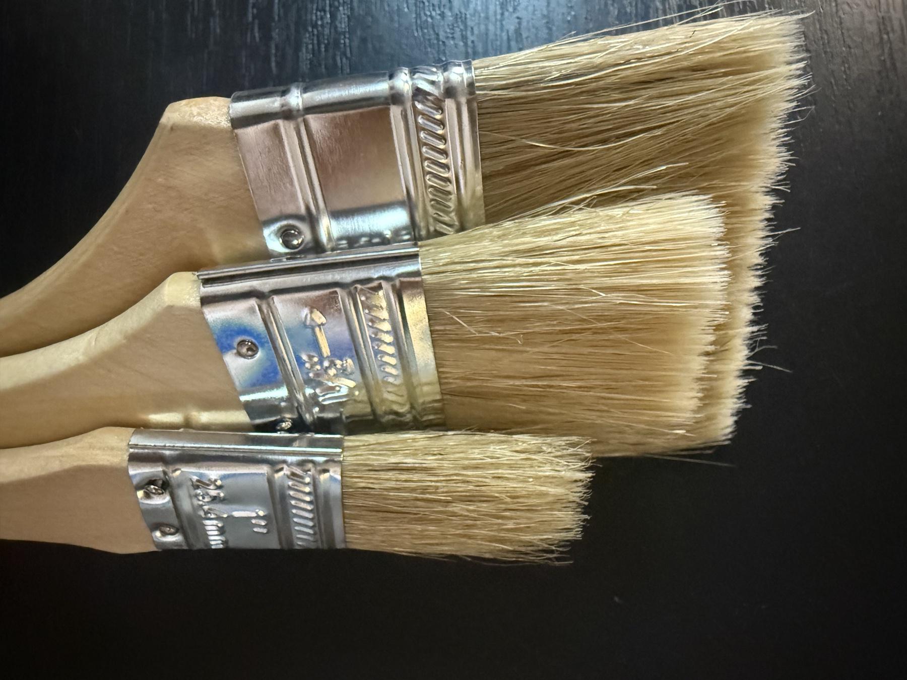 Набір пензлів малярних лакованих 3 шт. 1"/1,5"/3" 25,4/38,1/76,2 см (3360160) - фото 4 Набір пензлів малярних лакованих 3 шт. 1"/1,5"/3" 25,4/38,1/76,2 см (3360160) - фото 4