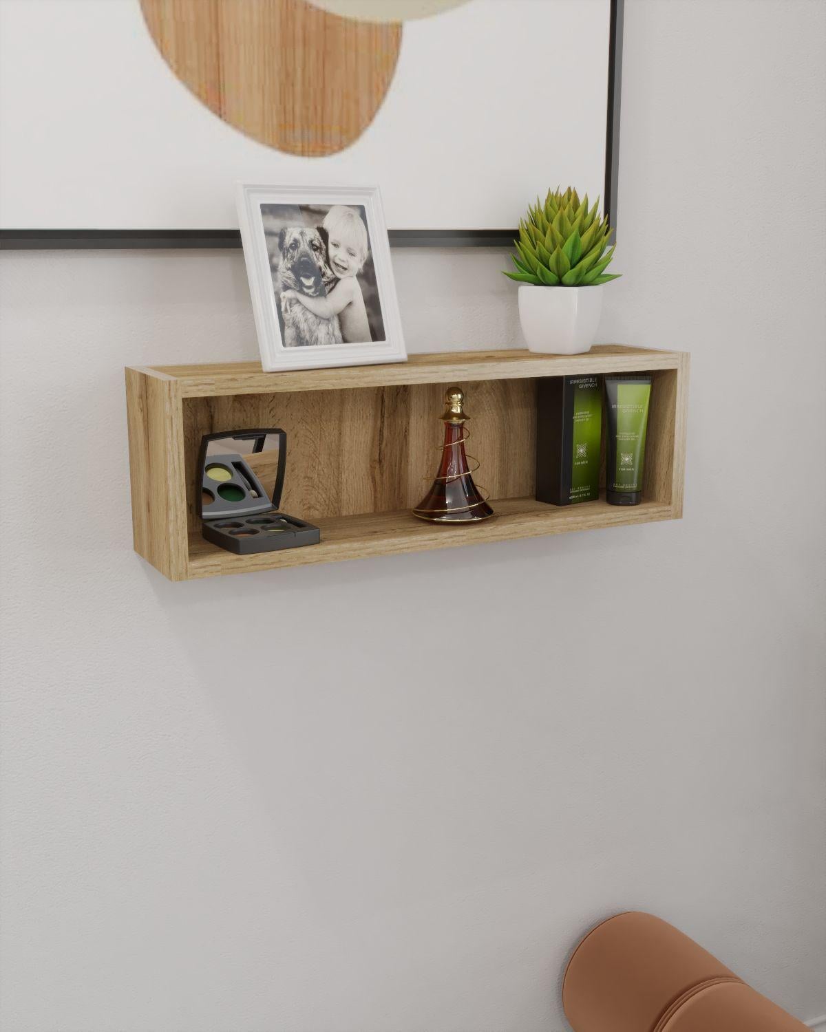 Полка настенная EcoLoft Норрис DSP-1419-1 в стиле лофт Дуб Аппалачи (32464704)