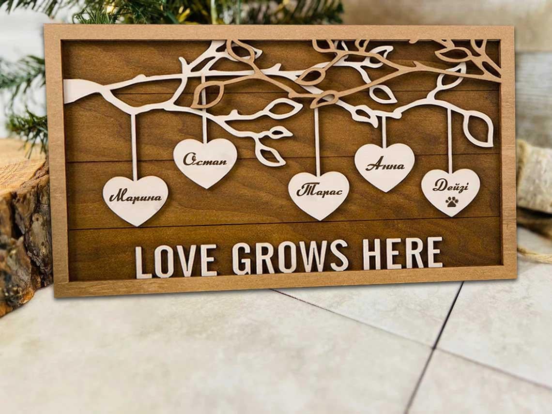 Настінне панно Фамільне дерево 21x31 см (01429)