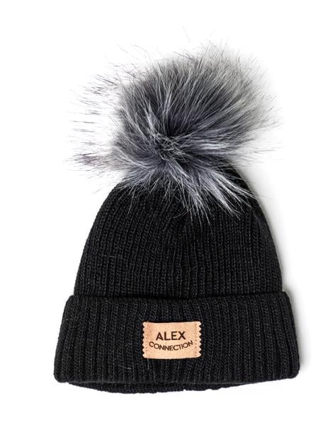 Шапка дитяча для хлопчиків Бен D701 фліс 44-48 см Чорний