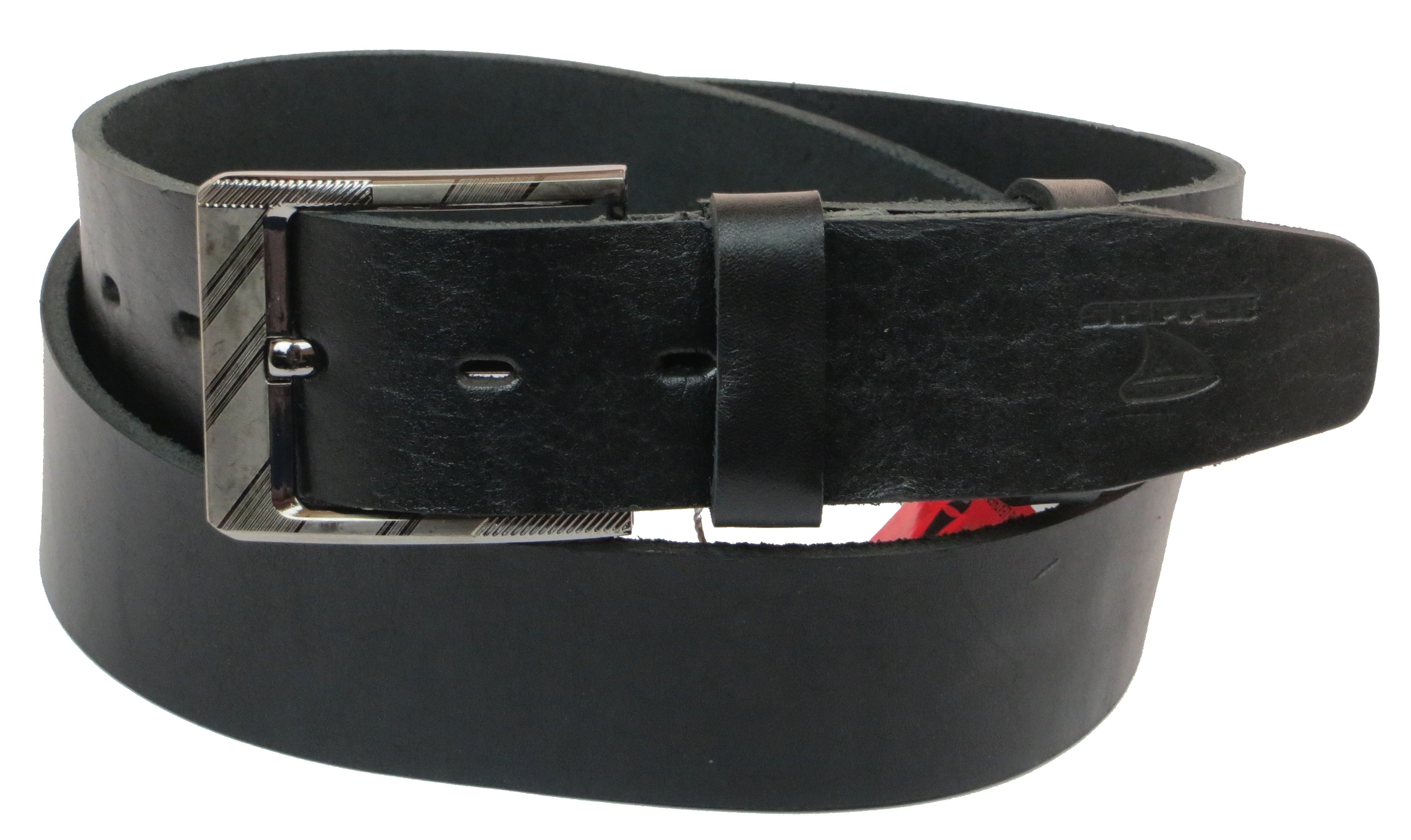 Ремень мужской Skipper кожаный Черный (1160-45)