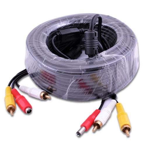 Кабель 2RCA/DC 20 м Black (00000000521)