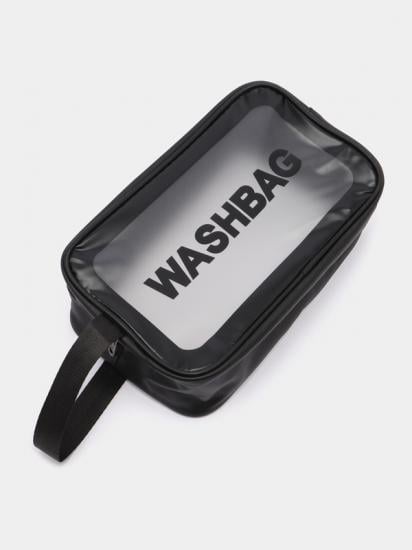 Сумка-косметичка прозора Washbag Medium ПВХ 26x15x9 см Black (128306) - фото 3 Сумка-косметичка прозора Washbag Medium ПВХ 26x15x9 см Black (128306) - фото 3