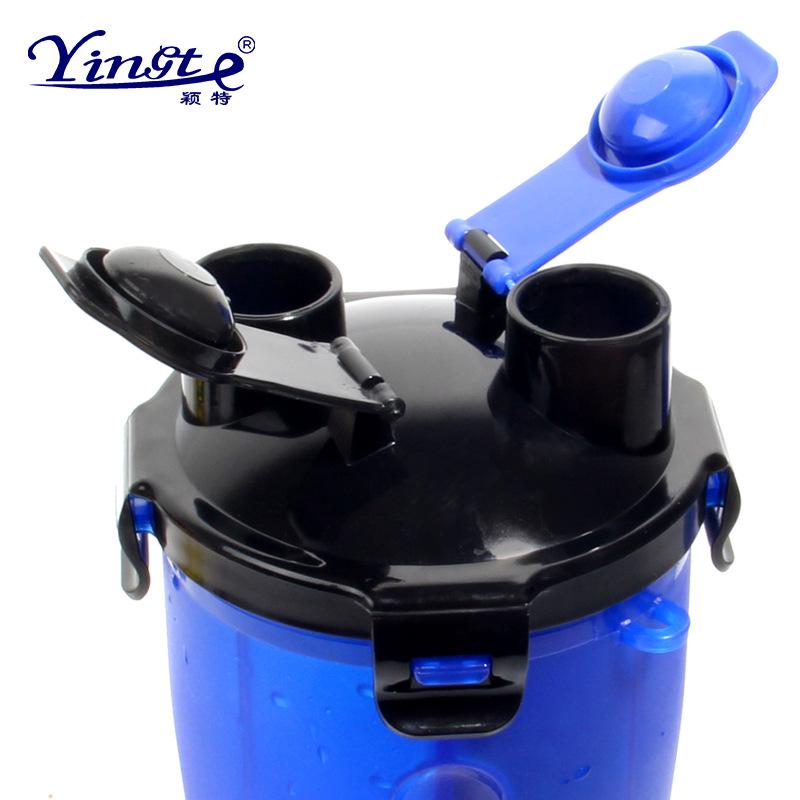 Бутылка для корма и воды 2в1 переносная для собак Синий (1М1120) - фото 4 Бутылка для корма и воды 2в1 переносная для собак Синий (1М1120) - фото 4