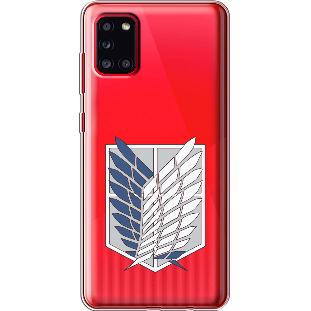 Чехол Boxface Samsung A315 Galaxy A31 Атака Титанов Крылья Свободы Прозрачный силикон (39470-bk88-39470)