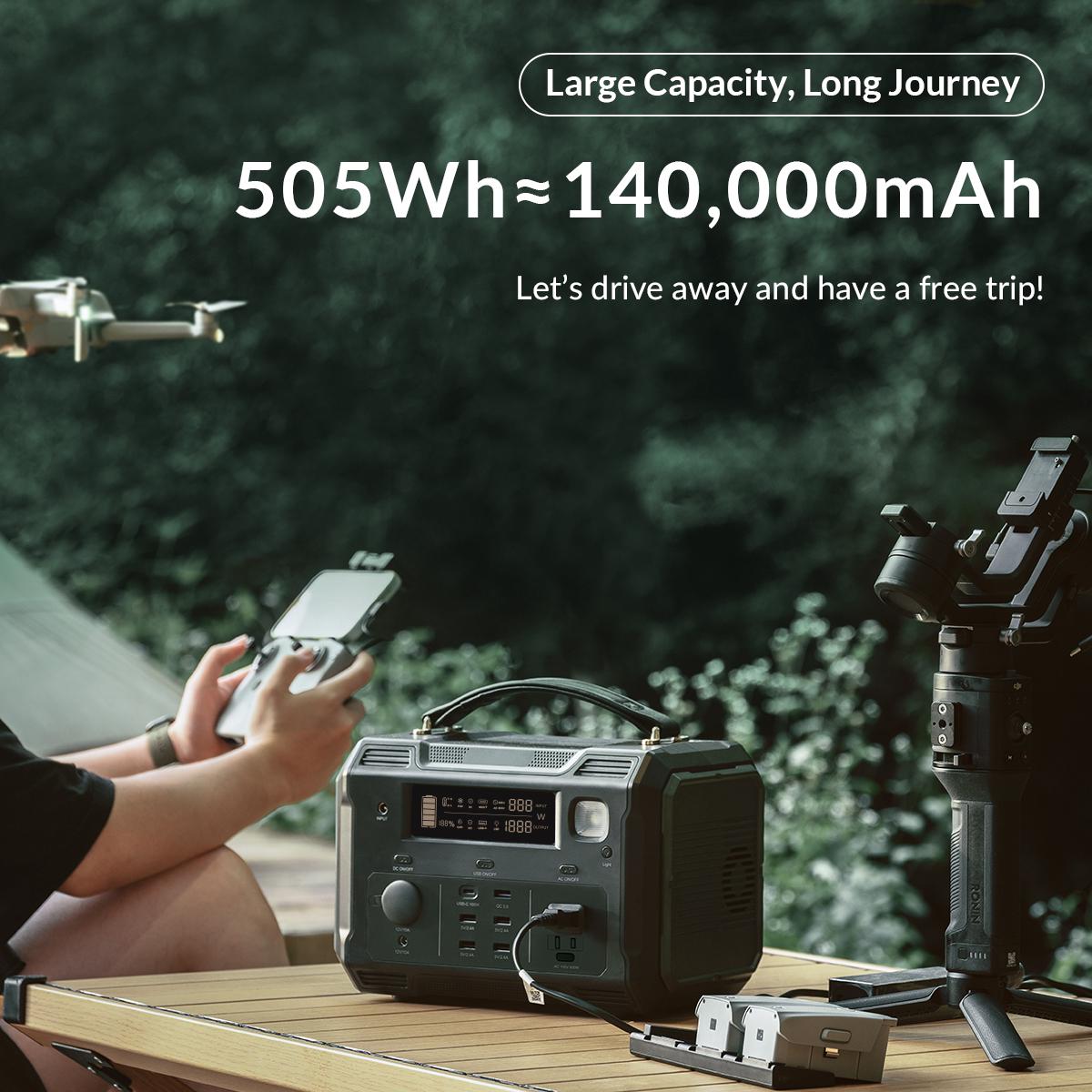 Зарядная станция Choetech 500W 505 Wh 140400 mAh (6988da2a) - фото 6 Зарядная станция Choetech 500W 505 Wh 140400 mAh (6988da2a) - фото 6