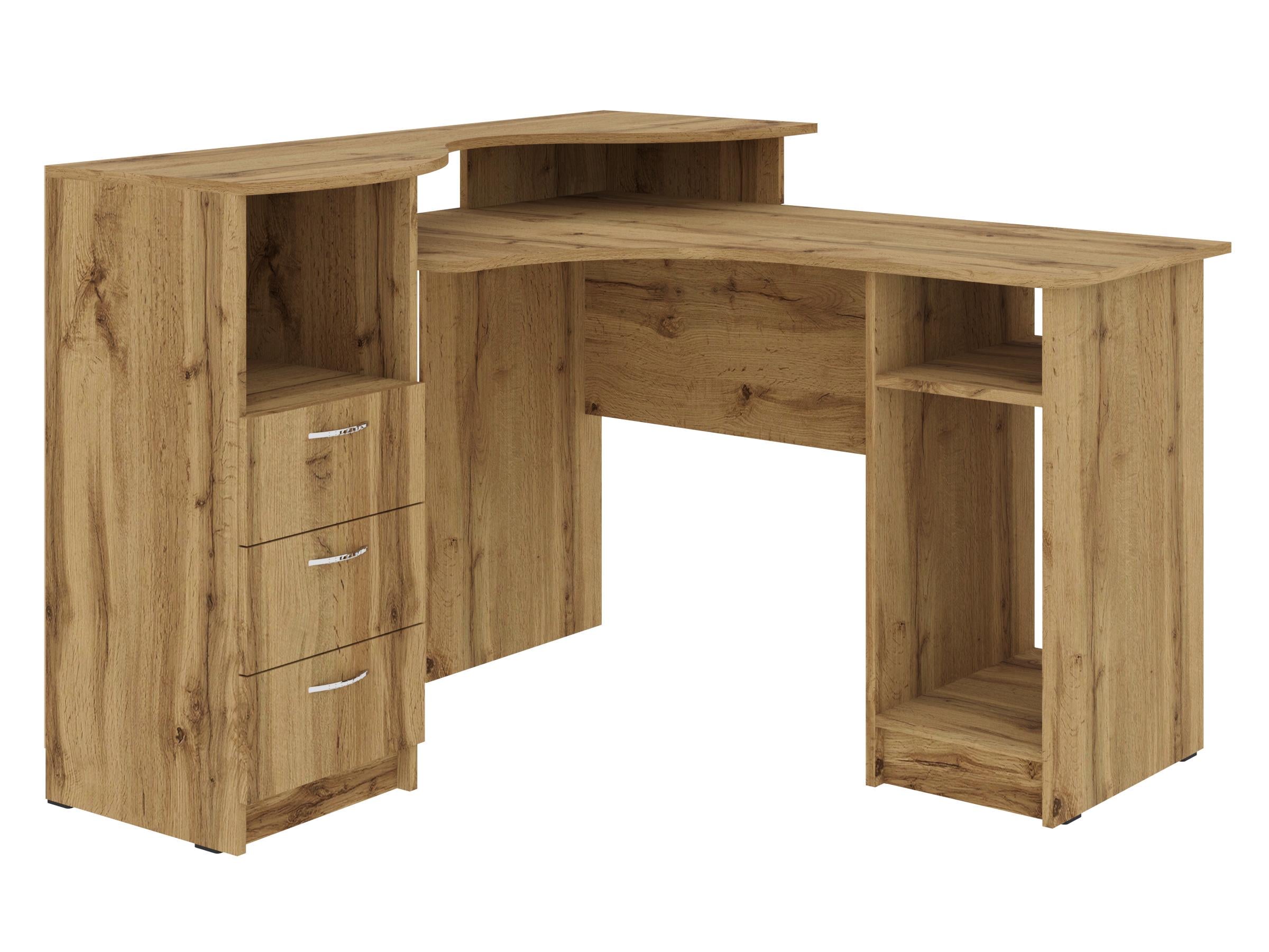 Письменный стол PEHOTIN Атрикс 123х120х75/89 см Дуб тахо (PN-101256)