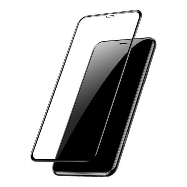 Захисне скло Baseus Full Coverage Curved Tempered Glass для X 0.3 мм Black