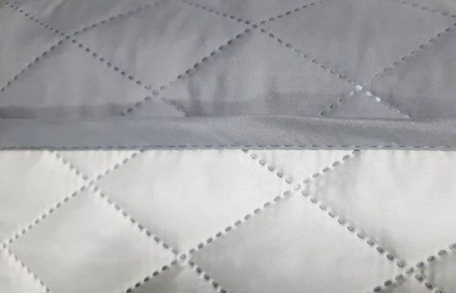 Покривало двостороннє Decorator Ромб 210x215 см Бежевий/Сірий (2020726) - фото 2 Покривало двостороннє Decorator Ромб 210x215 см Бежевий/Сірий (2020726) - фото 2