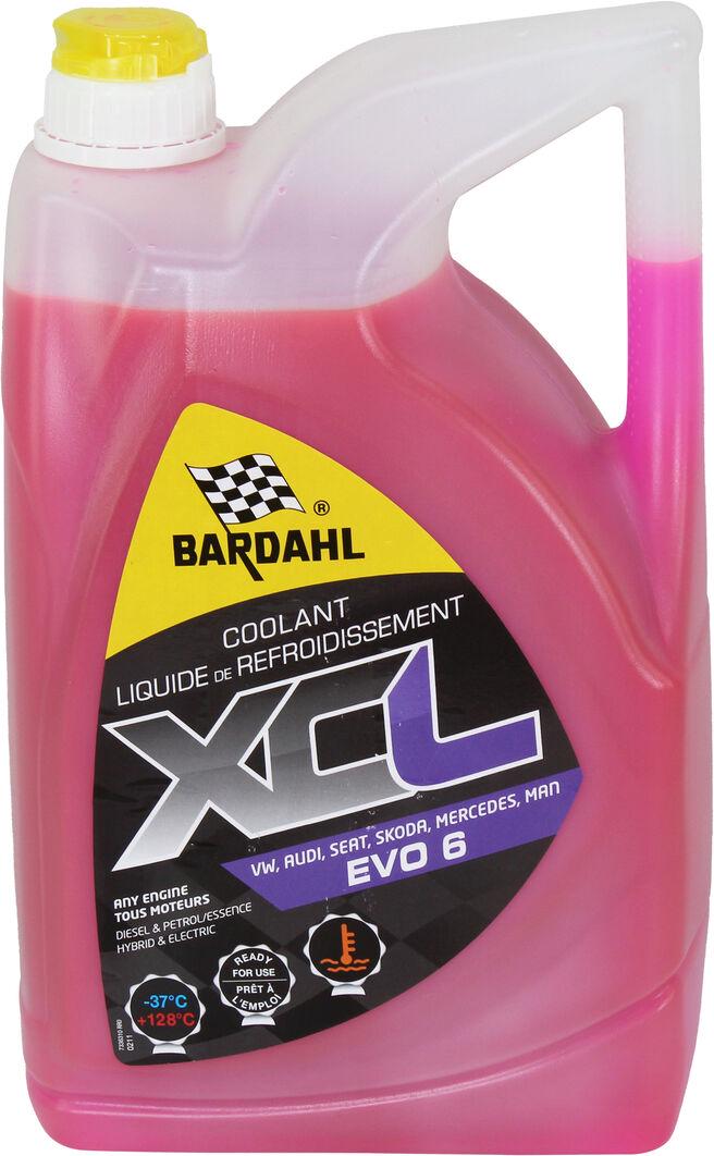 Тосол антифриз -37 Bardahl XCL Evo G-12++ 5 л гибрид/электро Красный (36653)