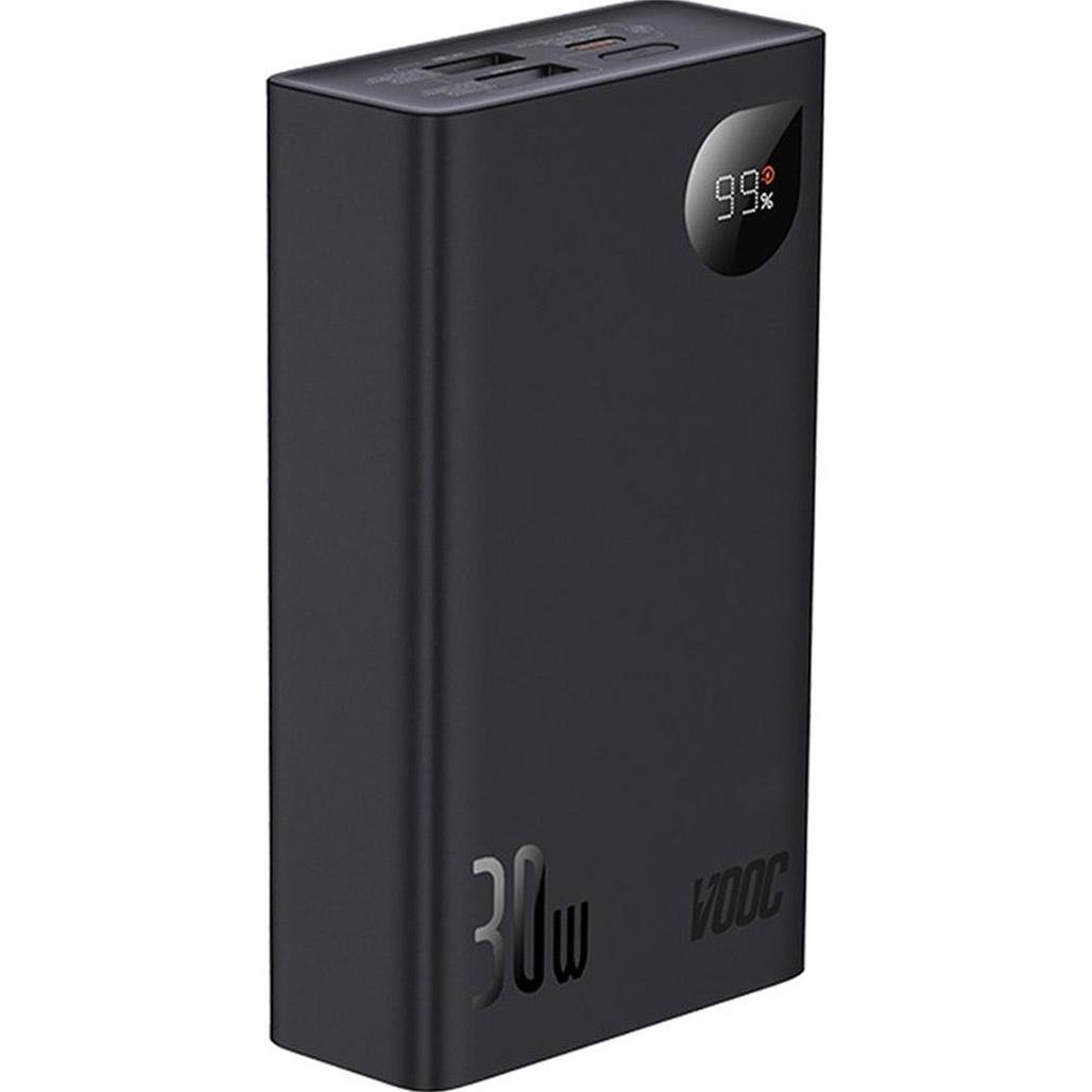 Зовнішній акумулятор Baseus Adaman 2 Metal Digital Display 20000 mAh 30W Black (PPAD050001)