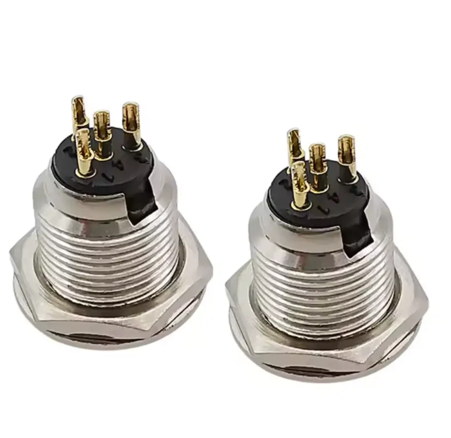 Панельний роз'єм Moco SA108-4P mini XLR штекер 4 контактів 1 шт. (000049386) - фото 6