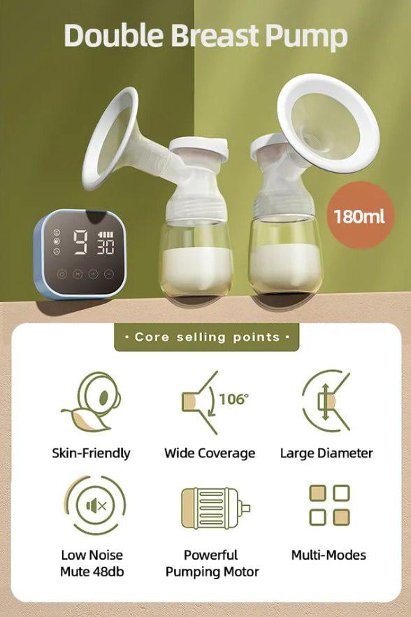 Молоковідсмоктувач електронний сенсорний подвійний Familla MILKY 4в1 (142450) - фото 7 Молоковідсмоктувач електронний сенсорний подвійний Familla MILKY 4в1 (142450) - фото 7