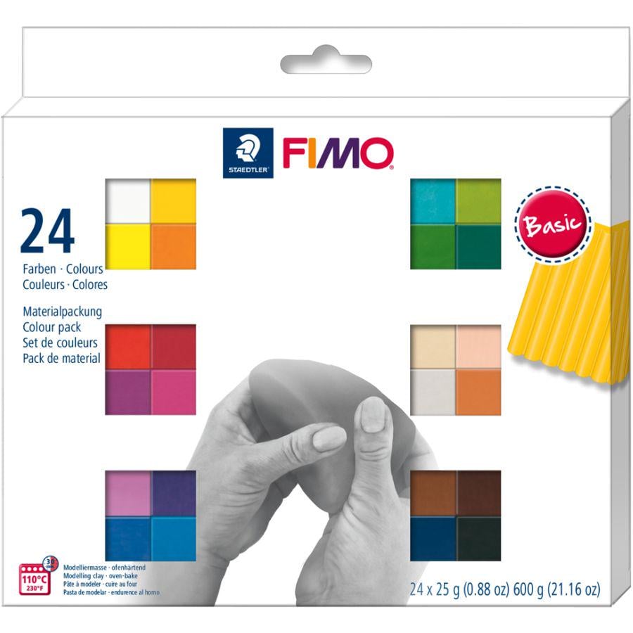 Глина полімерна Fimo Basic Colours в наборі 24 кольори по 25 г (8023C24-1)
