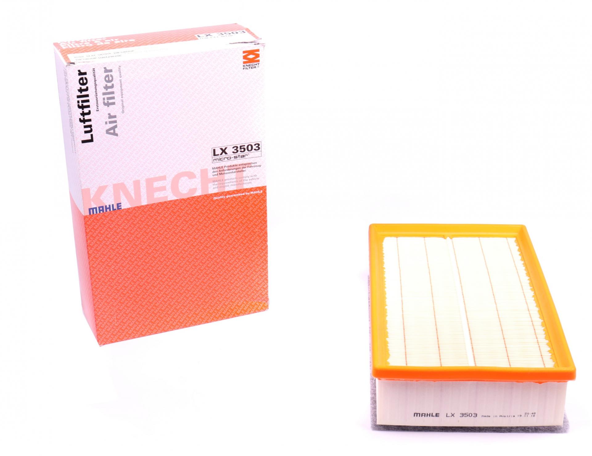 Фильтр воздушный KNECHT для VW Passat 1,6/2,0TDI 14- с поролоном (LX 3503)