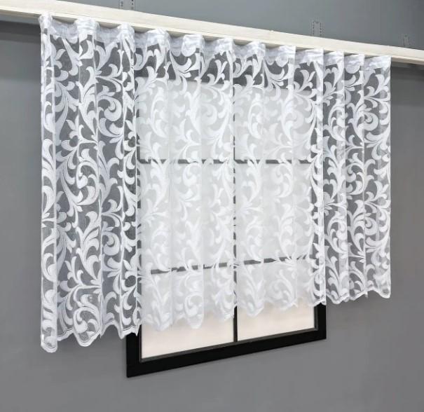 Тюль жаккард с принтом 1,2 м Белый (1599т) - фото 4 Тюль жаккард с принтом 1,2 м Белый (1599т) - фото 4