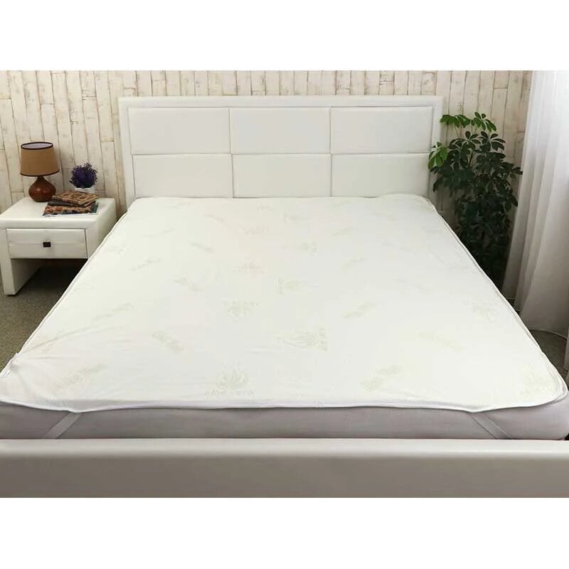 Наматрасник водонепроницаемый на резинке Руно Aloe Vera 160х200 см Белый (827Aloe Vera)