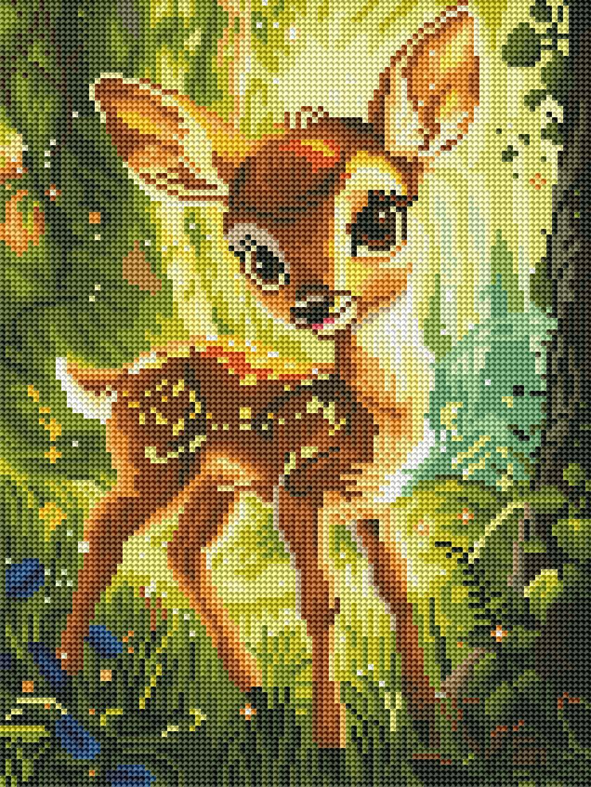 Алмазная мозаика Brushme Олененок 30x40 см (RDBS7011)