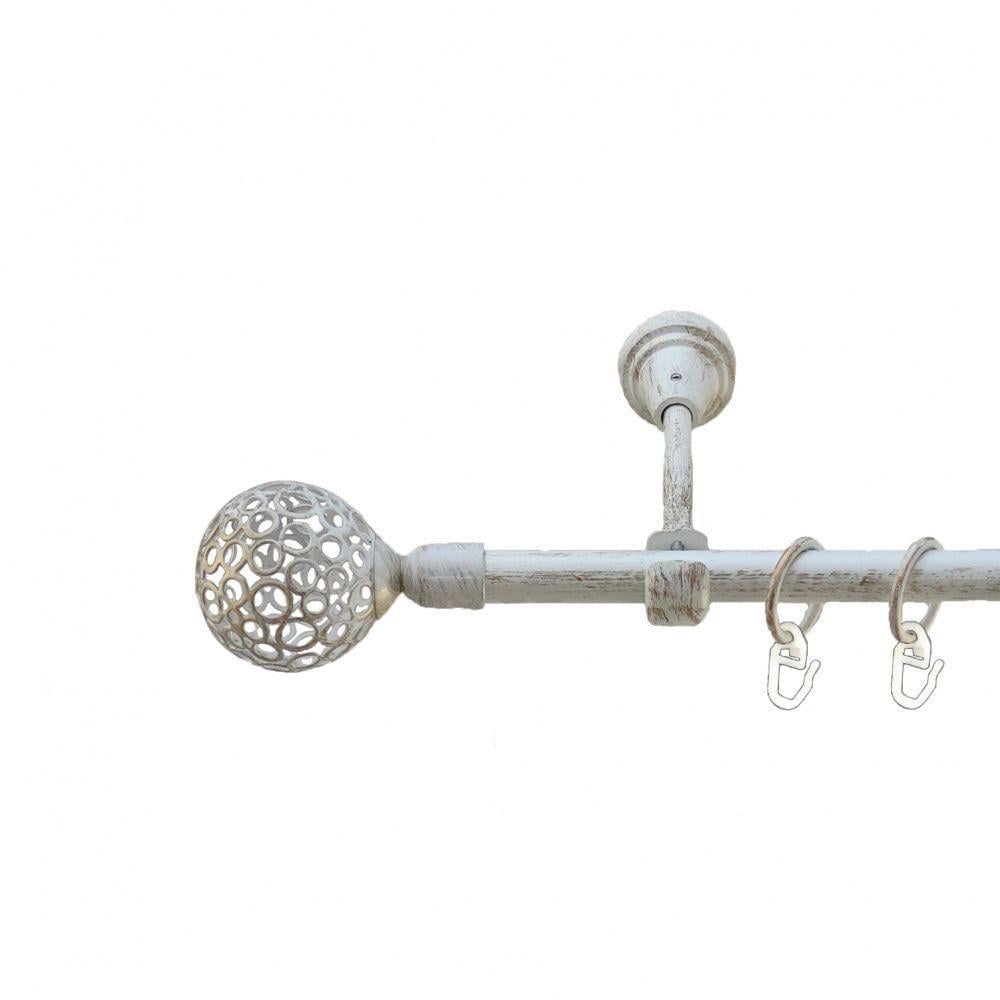 Карниз Orvit Савона однорядный гладкий 16 мм 200 см Белое золото (5478932)