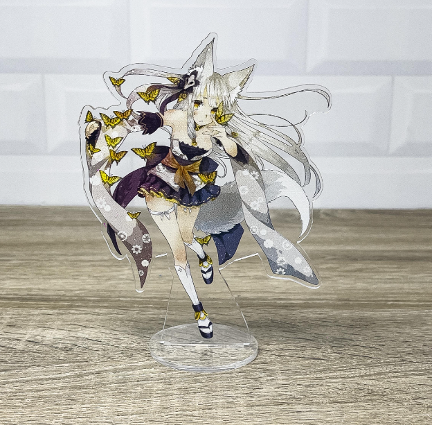 Фигурка акриловая коллекционная WorkPlaceShop Аниме-Kitsune Anime Manga Drawing 17 cм