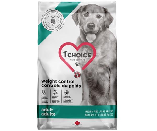 Корм сухой 1st Choice с курицей для собак средних и крупных пород с избыточным весом 10 кг (46763)