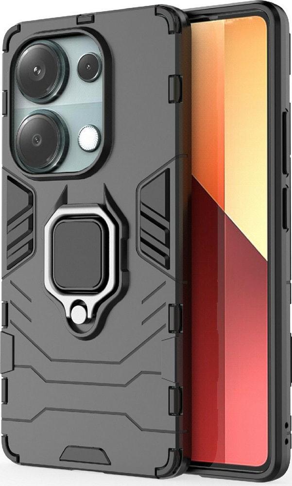 Противоударный чехол Xiaomi Redmi Note 13 Pro (подставка кольцо) Black (36139-2B)