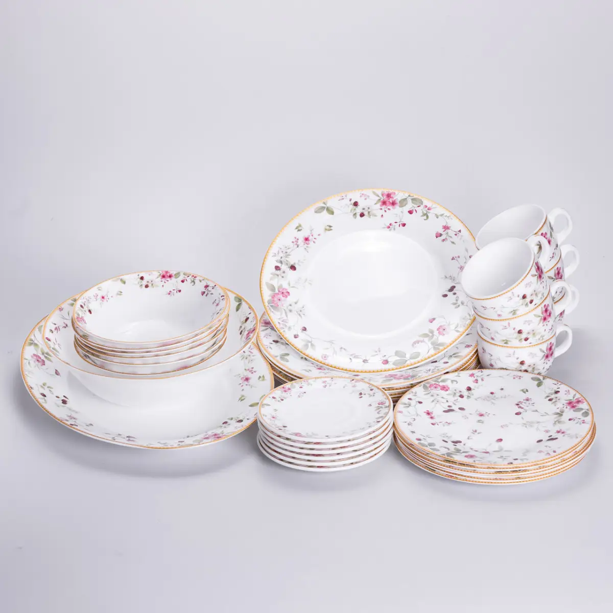 Столовый сервиз из фарфора Strawberry на 6 человек 32 пр. (HP-HK-8)
