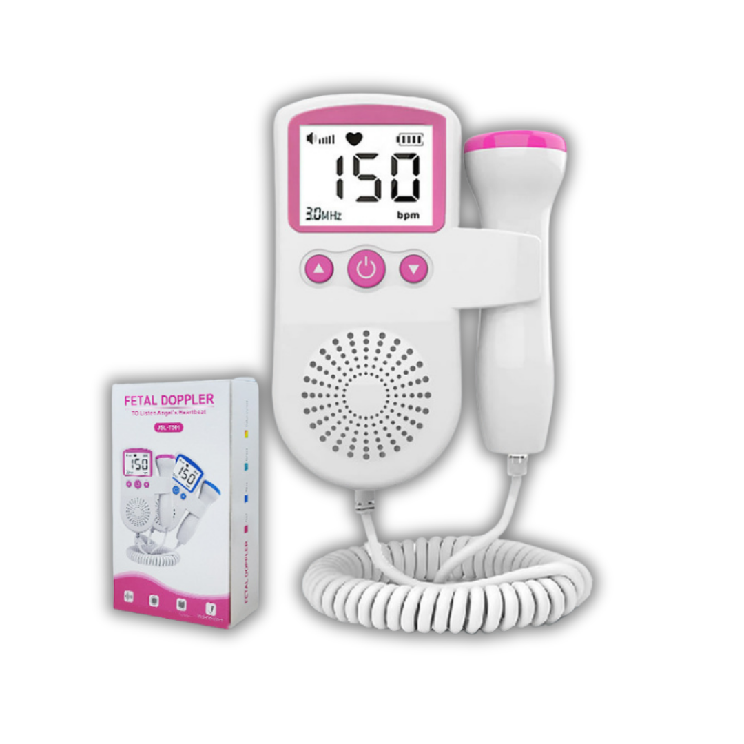 Портативный фетальный допплер JSL-T501 ультразвуковой 3 МГц и подсветочный гель.