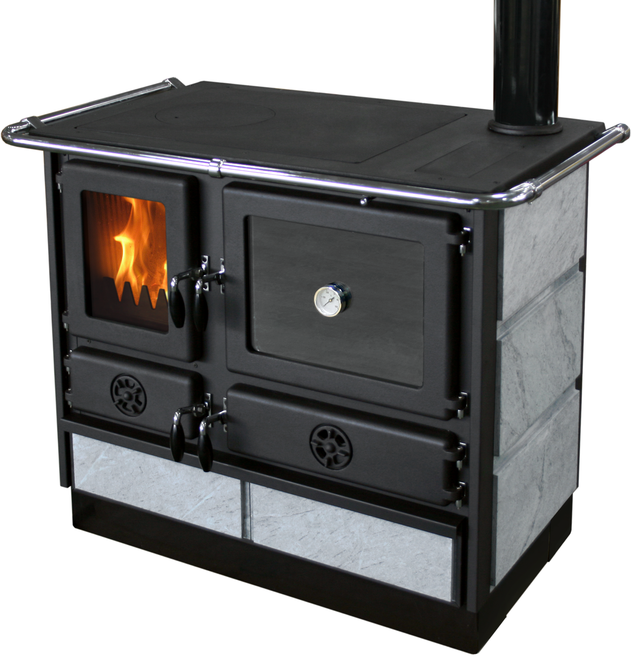 Піч опалювально-варильна з духовкою MBS MAGNUM Stone R 11 кВт (CNT00007493)