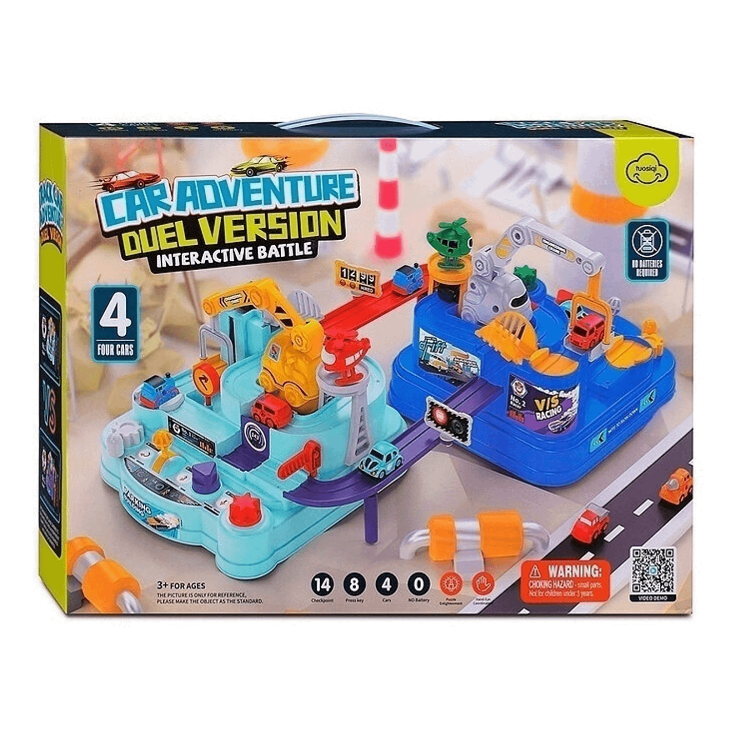 Парковка детская Tuosiqi 4 машинки/подсветка Multicolor (133011) Парковка детская Tuosiqi 4 машинки/подсветка Multicolor (133011)