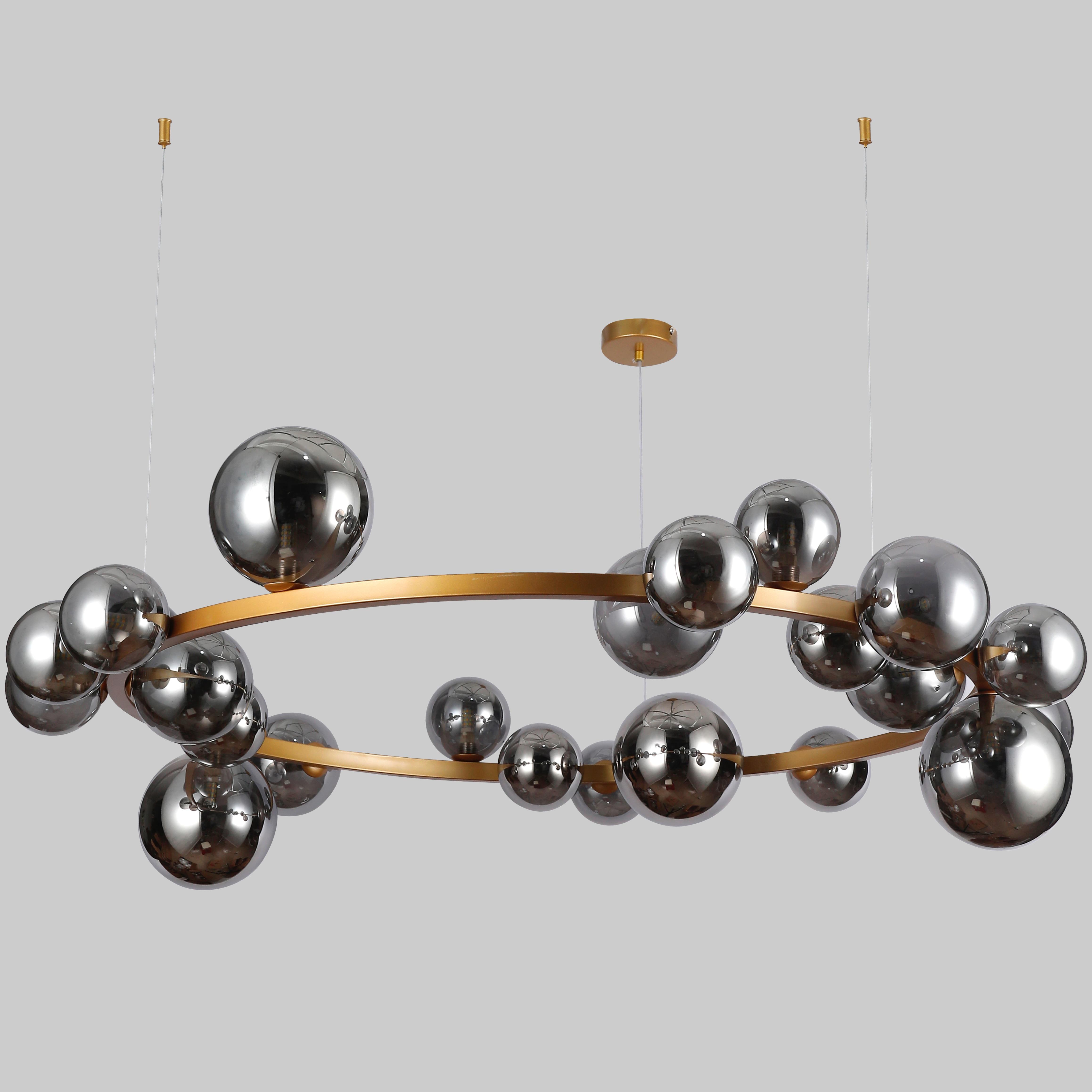 Люстра Bubbles на 24 лампы 115 см Бронзовый (918-LP267-24 XGD+BK)