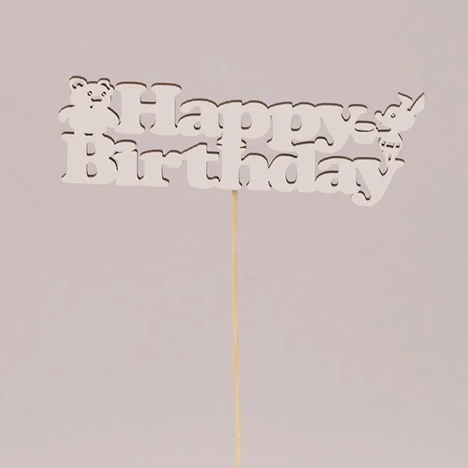 Топпер Flora Happy birthday 5 шт. (30883)