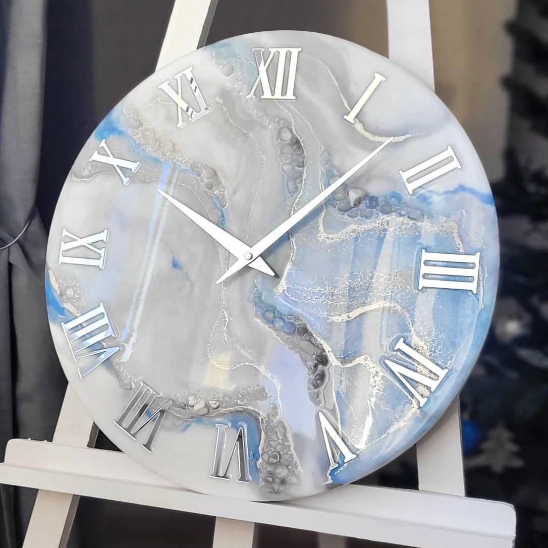 Часы настенные круглые из эпоксидной смолы EPOXY M171 95x95 см