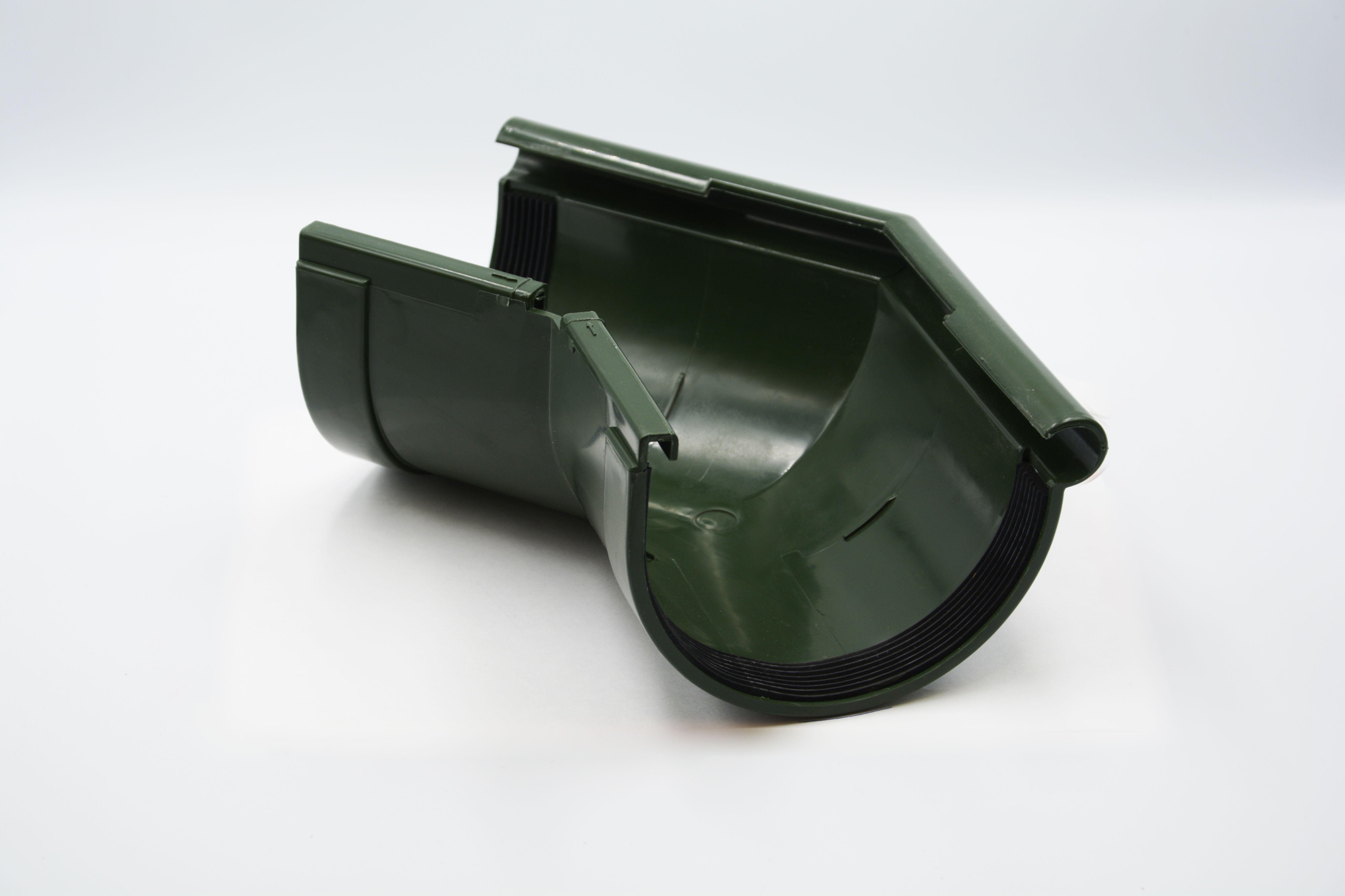 Угол желоба наружный RAINWAY 135° D 90 мм RAL 6009 Зеленый (10.090.11.003.RW)