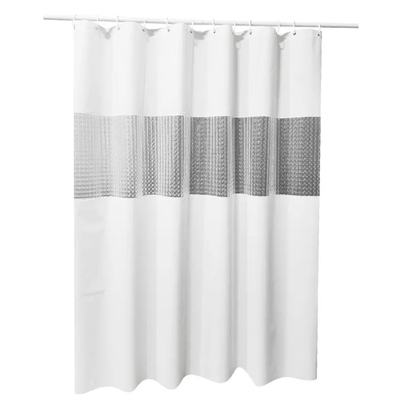 Шторка для ванной и душа Bathlux водоотталкивающая с кольцами 180x180 см Белый Шторка для ванной и душа Bathlux водоотталкивающая с кольцами 180x180 см Белый