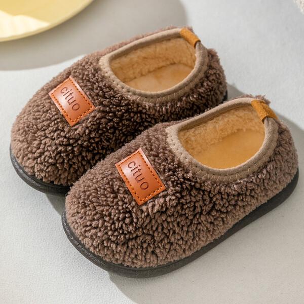 Капці дитячі KA00633-1 з штучного хутра з протиковзною підошвою р. 23 Какао (KA00633-1) - фото 2 Капці дитячі KA00633-1 з штучного хутра з протиковзною підошвою р. 23 Какао (KA00633-1) - фото 2