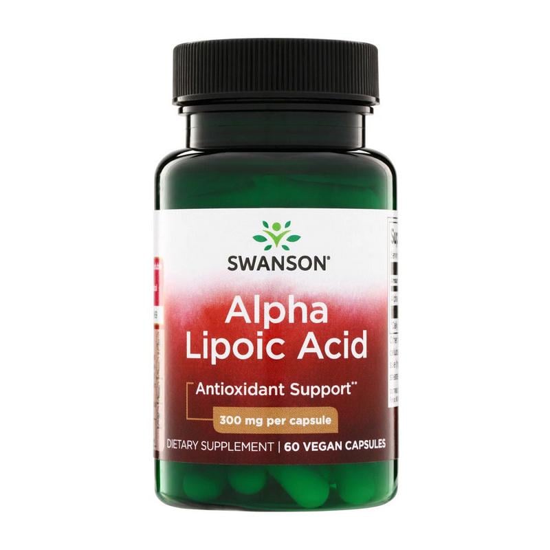 Альфа-липоевая кислота Swanson Alpha Lipoic Acid 300 mg 60 вер. капс.