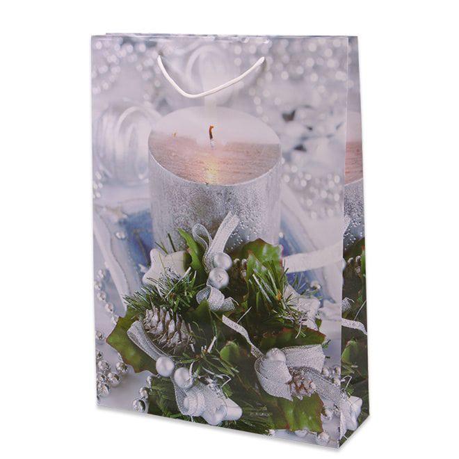 Пакет подарочный новогодний Flora микс 32х9.5х44.5 см 12 шт. (9447) - фото 7