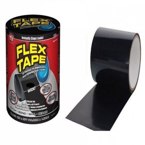 Лента сверхпрочная водонепроницаемая FLEX TAPE 20 см для ремонта труб крыши и бассейнов.