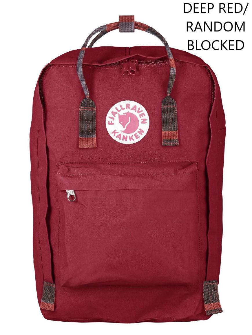 Рюкзак Fjallraven Kanken Laptop 17 Deep Red/Random Blocked (1004-27173.325-915)