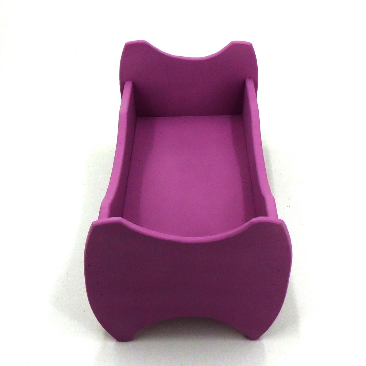 Кровать для кукол из дерева Жасмин Флокс (КРТ-000755) - фото 5