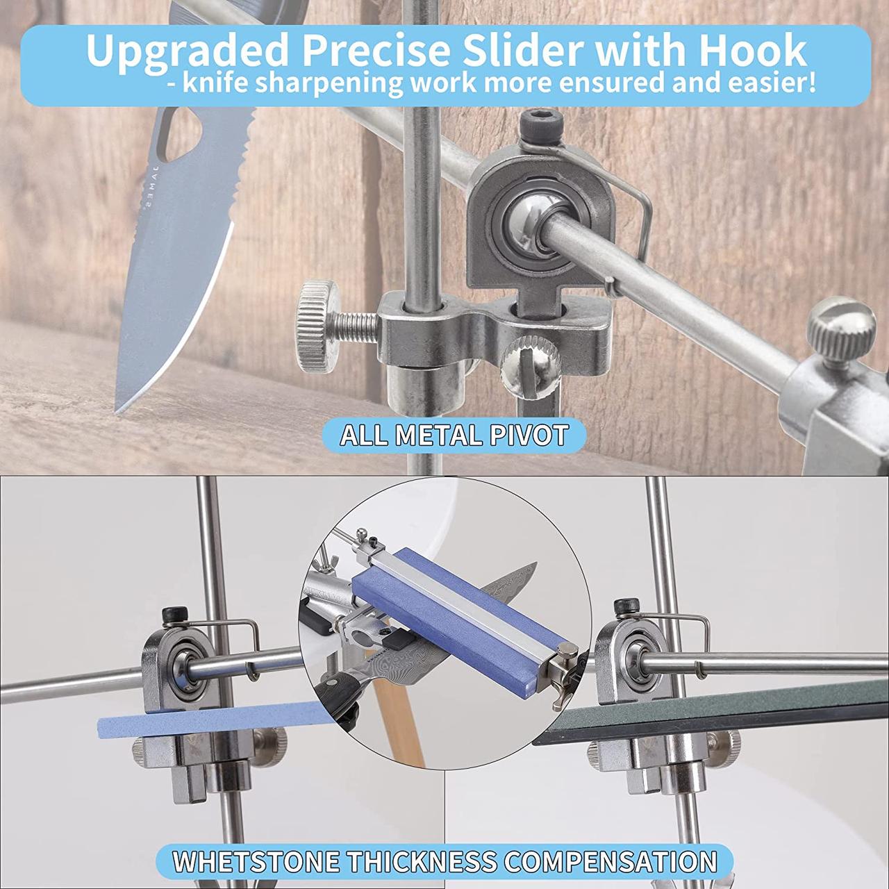 Станок для заточки ножей Ruixin PRO-V RX-009 на струбцине 360° поворотный механизм 4 камня - фото 3 Станок для заточки ножей Ruixin PRO-V RX-009 на струбцине 360° поворотный механизм 4 камня - фото 3