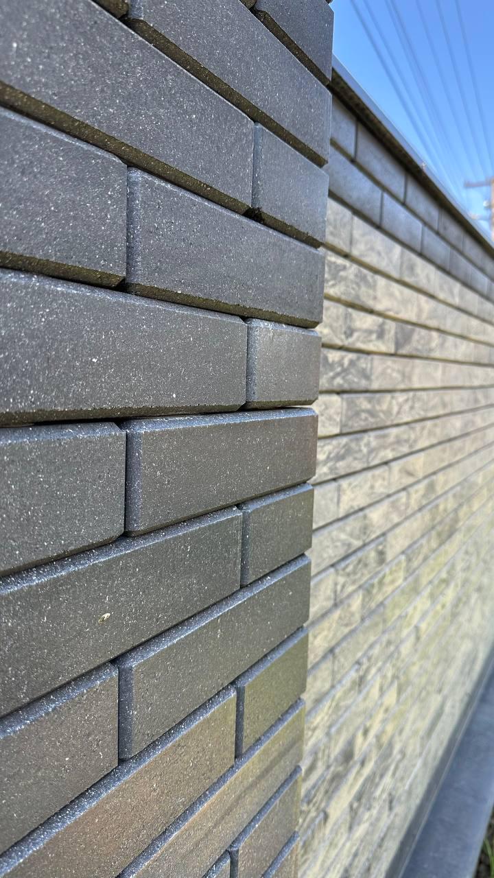 Кирпич облицовочный быстрого монтажа Brickland SENTEX SLIM Graphite (BKSlim5) - фото 4
