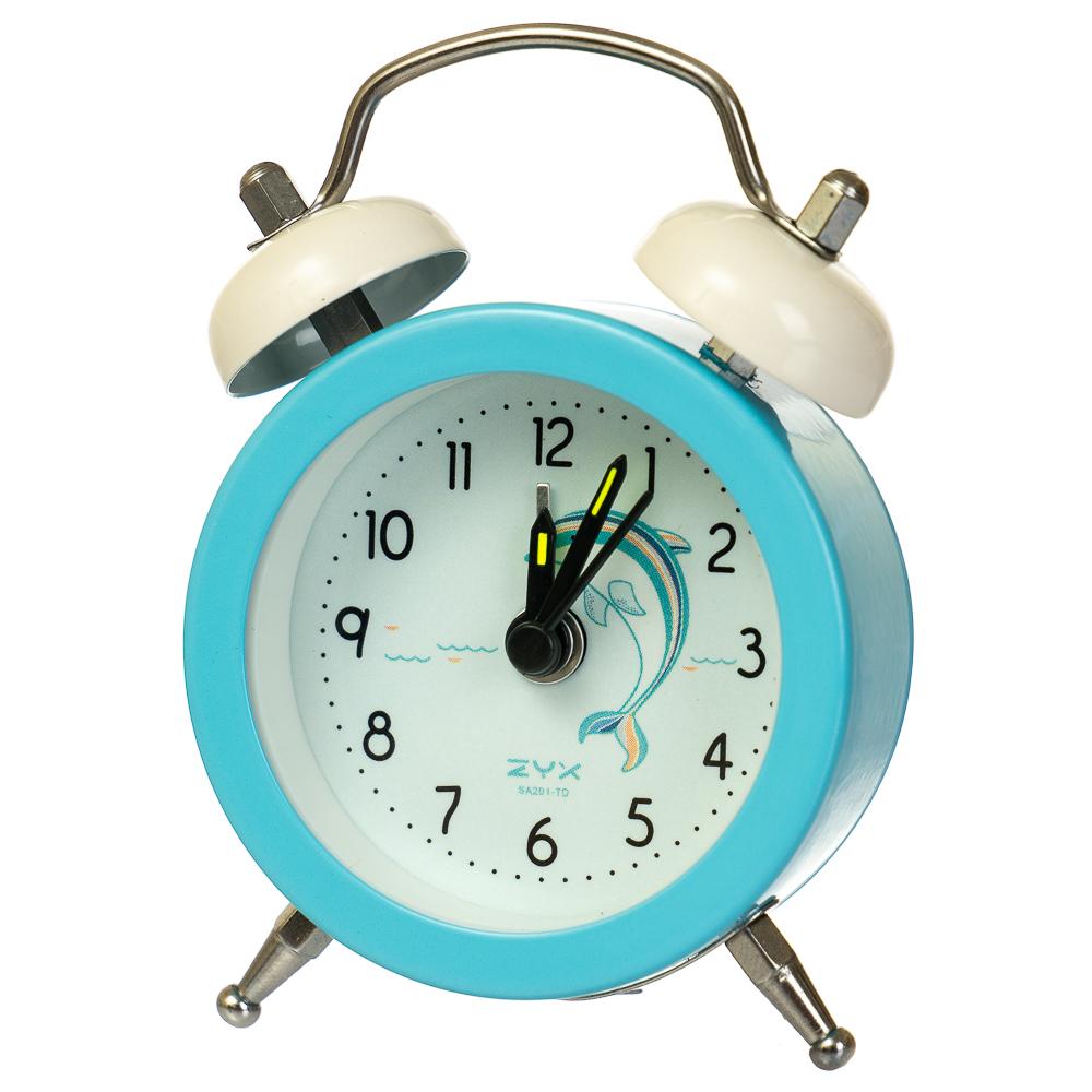 Часы-будильник Elisey Дельфины Мятный (011AK)