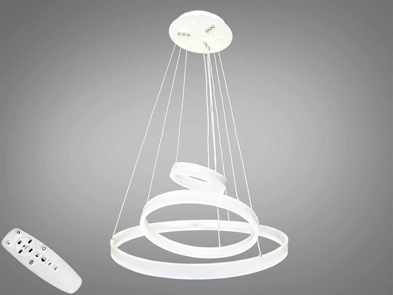 Люстра с диммером LED D8174-600+400+200WH dim (2437597188)